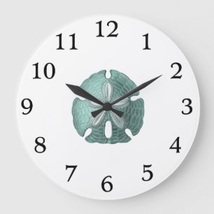 Grande Horloge Ronde Illustration antique du dollar de sable de mer