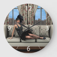 Illustration d'art de mode de flapper des années 2