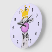 Grande Horloge Ronde Illustration de Cute Funny (Angle)