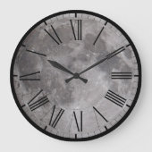 Grande Horloge Ronde Image d'astronomie de Pleine lune (Recto)