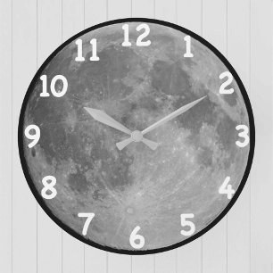 Grande Horloge Ronde Image d'astronomie Pleine lune