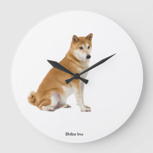 Grande Horloge Ronde Image de chien pour l'horloge murale ronde (grande