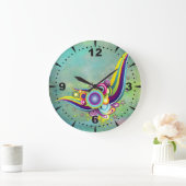 Grande Horloge Ronde Imaginaire Abstrait (Maison)