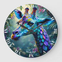 Imaginaire Cute Chameleon Comme Giraffe