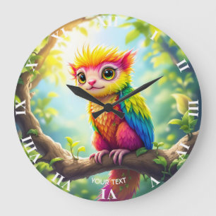 Grande Horloge Ronde Imaginaire miel semi-ferret hybride
