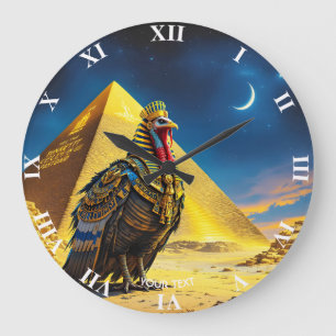 Grande Horloge Ronde Imaginaire Pharaon du désert mignon Turquie