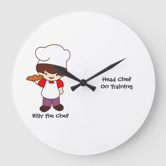 Grande Horloge Ronde Impression Billy le Chef Masterchef (Recto)