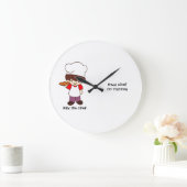 Grande Horloge Ronde Impression Billy le Chef Masterchef (Maison)
