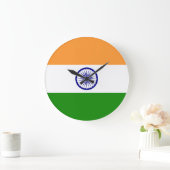 Grande Horloge Ronde India Flag (Maison)