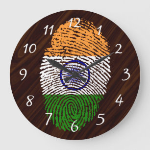 Grande Horloge Ronde Indian touch fingerprint flag