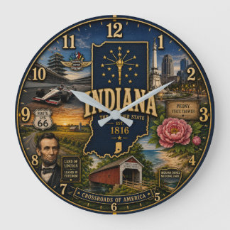 Grande Horloge Ronde Indiana Hoosier State