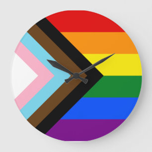 Grande Horloge Ronde Indicateur de fierté d'avancement