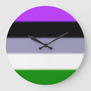 Grande Horloge Ronde Indicateur Falln Genderqueer Pride