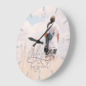 Grande Horloge Ronde Infinity and Beyond Love Couples Valentine's Day (Angle)