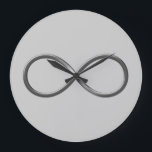 Grande Horloge Ronde Infinity Symbol | Geek<br><div class="desc">Infinity symbol design - great for students,  mathematicians,  math/science-teachers,  professeurs,  researchers or for all scientist type out there!

Science Rules !</div>