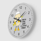 Grande Horloge Ronde Infirmière à petite pincée Egghead (Angle)