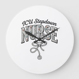 Grande Horloge Ronde Infirmière de réanimation Infirmière Stethoscope F