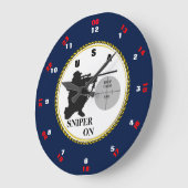 GRANDE HORLOGE RONDE INSCRIPTION ACTIVÉE (Angle)