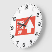 Grande Horloge Ronde Inscription latérale (Angle)