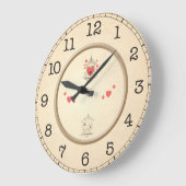 Grande Horloge Ronde Inséparables (Angle)