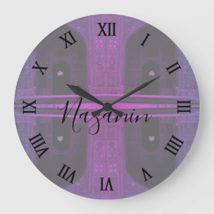 Grande Horloge Ronde Iran antique Ispahan iwan ouest Imam