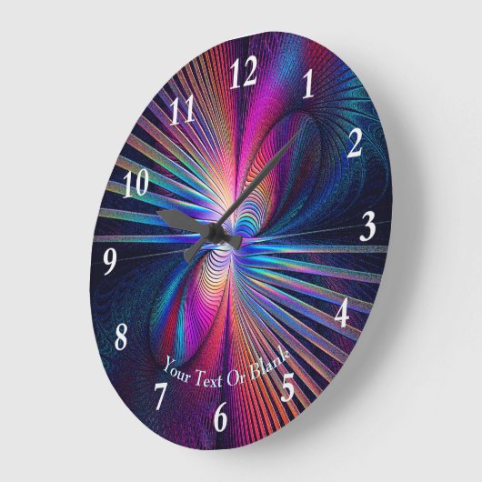 Grande Horloge Ronde Irisation structurelle (Angle)