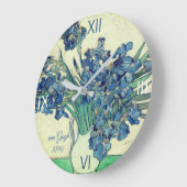 Grande Horloge Ronde Irises par van Gogh : (Angle)