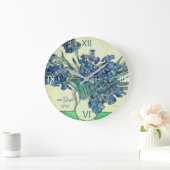Grande Horloge Ronde Irises par van Gogh : (Maison)