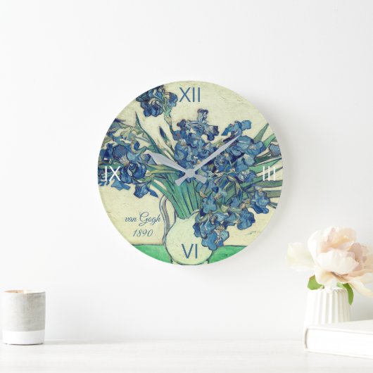Grande Horloge Ronde Irises par van Gogh : (Maison)