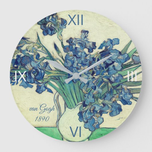 Grande Horloge Ronde Irises par van Gogh : (Recto)