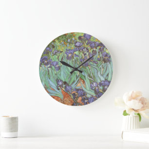 Grande Horloge Ronde Irises par Vincent van Gogh