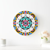Grande Horloge Ronde Islamic geometric pattern Wall Clock (Maison)
