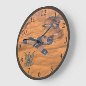 Grande Horloge Ronde Israeli Super Mystères Over The Desert (Angle)