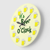Grande Horloge Ronde It's Beer O'Clock (Angle)