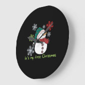 Grande Horloge Ronde It's my first Christmas (Angle)