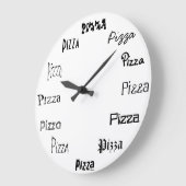 Grande Horloge Ronde It's Pizza Time (Angle)