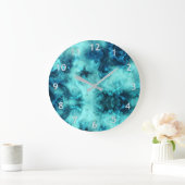 Grande Horloge Ronde Jade en marbre (Maison)