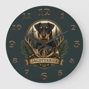 Grande Horloge Ronde Jagdterrier , Logo de chasse