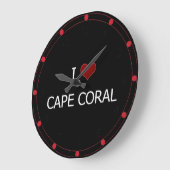 Grande Horloge Ronde J'aime Cape Coral (Angle)