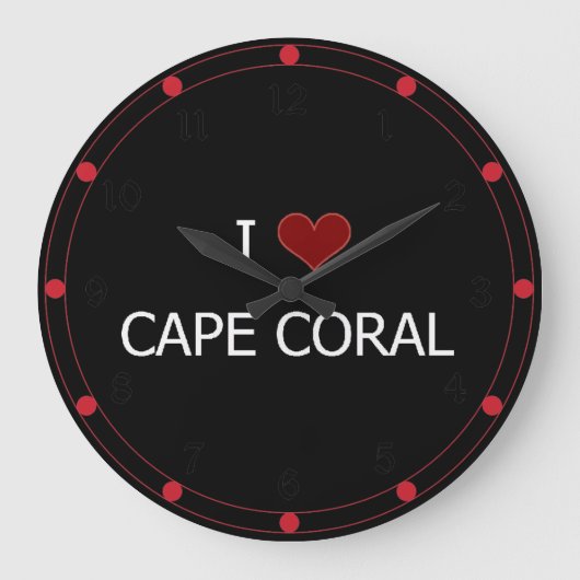 Grande Horloge Ronde J'aime Cape Coral (Recto)