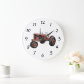 Grande Horloge Ronde J'Aime Ces Vieux Tracteurs Rusty (Maison)