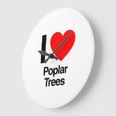 Grande Horloge Ronde j'aime les peupliers (Angle)