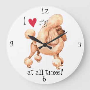 Grande Horloge Ronde J'aime ma canicule de jouet