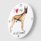 Grande Horloge Ronde J'aime mon grand Danse (Angle)