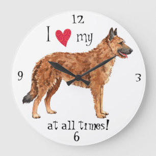 Grande Horloge Ronde J'aime mon Laekenois belge