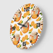 Grande Horloge Ronde Jam orange (Angle)