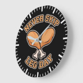 Grande Horloge Ronde Jamais Sauter Jour de la Jambe - Baguette de poule (Angle)