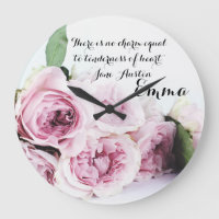 Jane Austen Emma Book Quota Pink Rose Floral