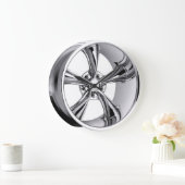 Grande Horloge Ronde jante chromée (Maison)