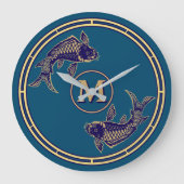 Grande Horloge Ronde Japanese Koi Fish Monogram (Recto)